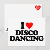 IK HOOR VAN DISCO DANCING BRIEFKAART (Voorkant / Achterkant)