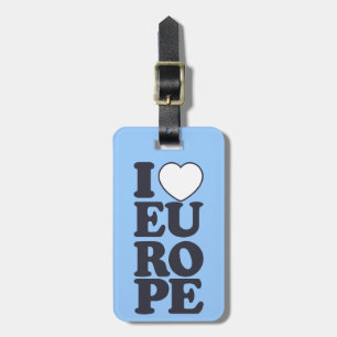 IK HOOR VAN EUROPA AANgepast bagagelabel