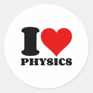 IK HOOR VAN FYSICA RONDE STICKER