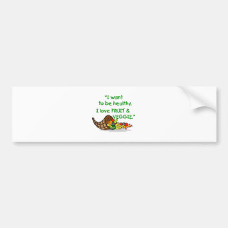 IK HOOR VAN GROENTEN EN VEGGIE BUMPERSTICKER