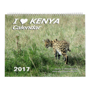 IK HOOR VAN KENIA-kalender (twee pagina's) Kalender