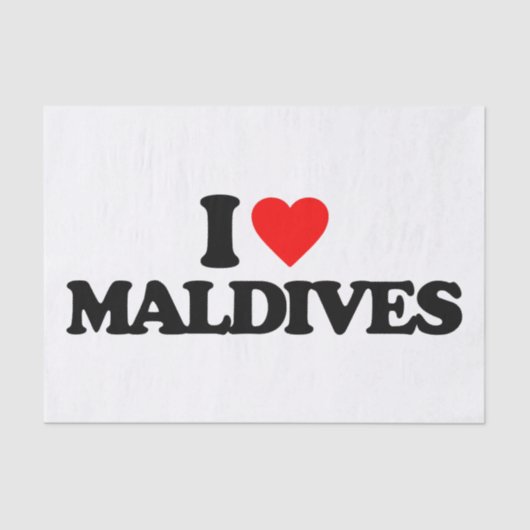 IK HOOR VAN MALDIVES TISSUEPAPIER (Voorkant)