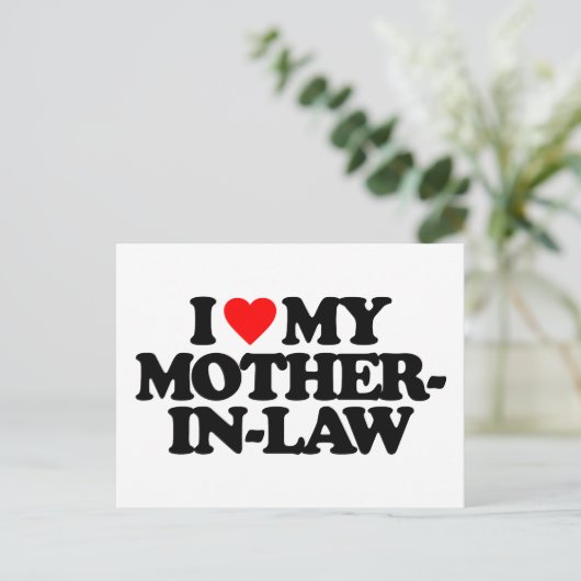 IK HOOR VAN MIJN MOEDER IN DE WET BRIEFKAART (Staand voorkant)