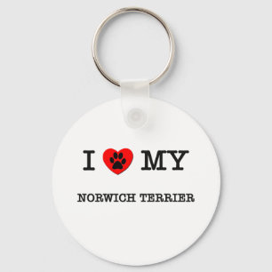IK HOOR VAN MIJN NORWICH TERRIER SLEUTELHANGER