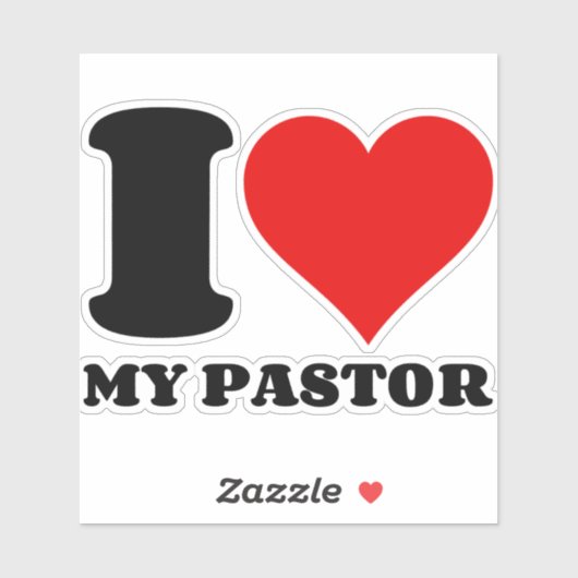 IK HOOR VAN MIJN PASTOR STICKER (Vel)