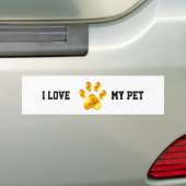 IK HOOR VAN MIJN PET BUMPERSTICKER (Op auto)