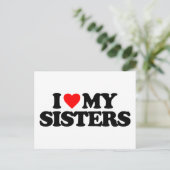 IK HOOR VAN MIJN SISTERS BRIEFKAART (Staand voorkant)