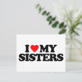 IK HOOR VAN MIJN SISTERS BRIEFKAART (Staand voorkant)