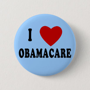 IK HOOR VAN OBAMACARE T-shirts, Hoodies, Mokken Ronde Button 5,7 Cm
