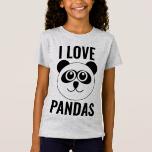 IK HOOR VAN PANDA BEREN KINDER MEISJES T-SHIRLS T-SHIRT
