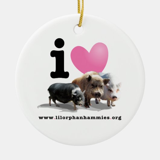 IK HOOR VAN PIGS Holiday Ornament (Voorkant)