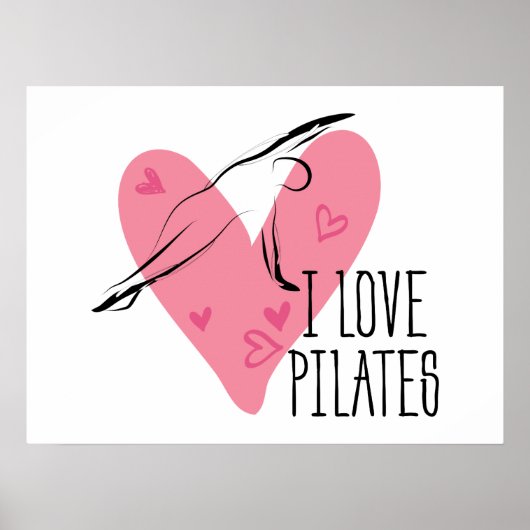 IK HOOR VAN PILATEN EN Pilates Pose Poster (Voorkant)