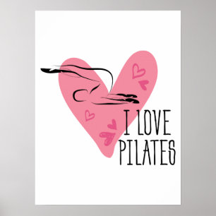 IK HOOR VAN PILATEN EN Pilates Pose Poster