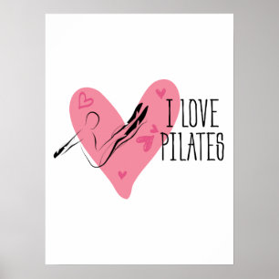 IK HOOR VAN PILATEN EN Pilates Pose Poster