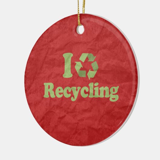 IK HOOR VAN RECYCLING KERAMISCH ORNAMENT (Links)