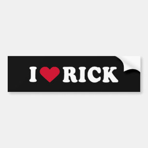 IK HOOR VAN RICK BUMPERSTICKER