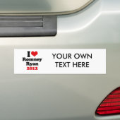 IK HOOR VAN ROMNEY RYAN 2012.png Bumpersticker (Op auto)