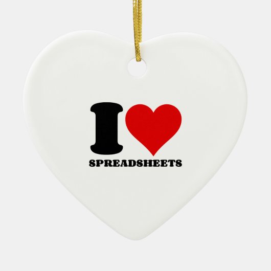 IK HOOR VAN SPREADSHEETS KERAMISCH ORNAMENT (Voorkant)