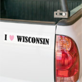 IK HOOR VAN WISCONSIN BUMPERSTICKER (Op Truck)