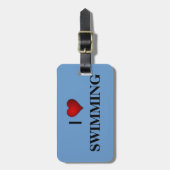 IK HOOR VAN ZWEMMEN BAGAGELABEL (Voorkant verticaal)