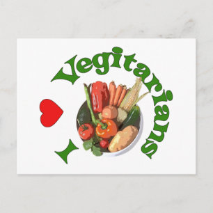 Ik hoor vegetariërs briefkaart