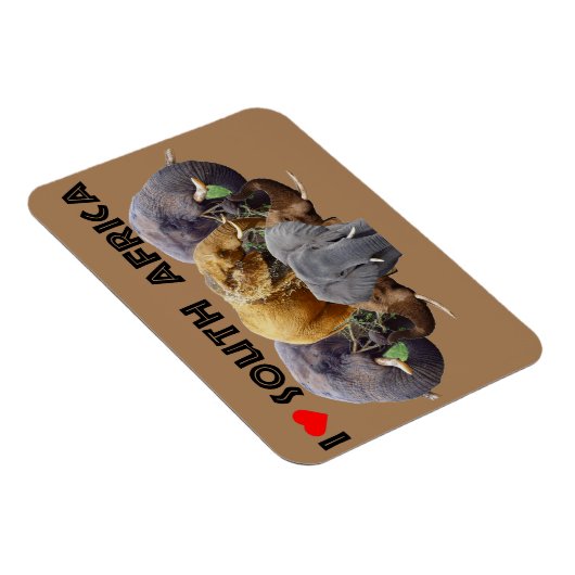 Ik hoor Zuid-Afrika Elephant Emblem Magneet (Rechterzijde)
