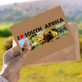 Ik hoor Zuid-Afrika foto's van wilde dieren Briefkaart