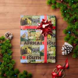 Ik hoor Zuid-Afrika foto's van wilde dieren Cadeaupapier