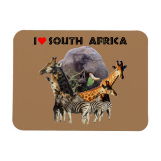Ik hoor Zuid-Afrika Wildlife Collage Magneet
