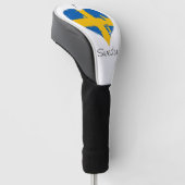 Ik hoor Zweedse vlag Golfheadcover (Schuin)