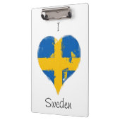 Ik hoor Zweedse vlag Klembord (Links)