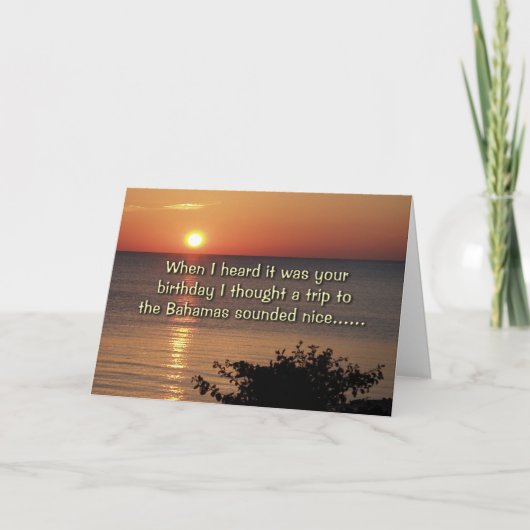 Ik hoorde dat het je verjaardag was kaart (Voorkant)