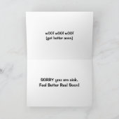 IK HOORDE DAT JE ZIEK BENT, HOOP DAT IK ME SNEL BE KAART (Binnen)