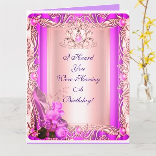 Ik hoorde dat we een verjaardagskaart hebben kaart (Gele Bloem)