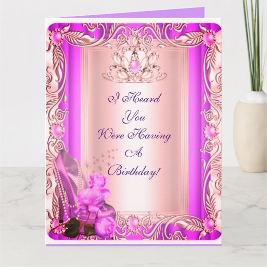 Ik hoorde dat we een verjaardagskaart hebben kaart (Voorkant)