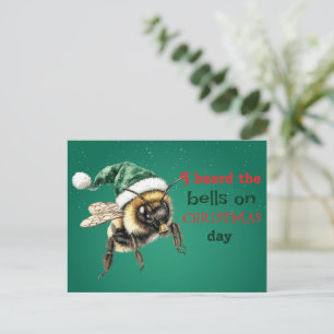 Ik hoorde de bellen op kerstdag briefkaart
