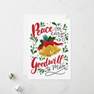 Ik hoorde de Bells Flat Holiday Kaart