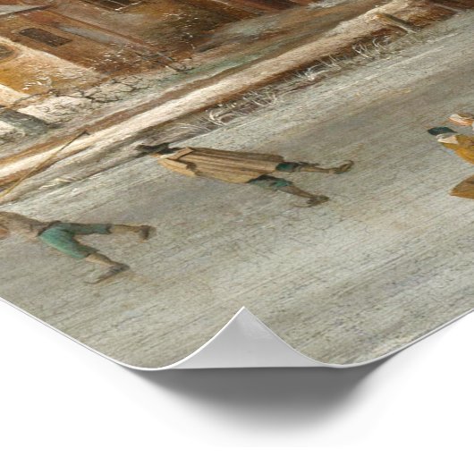 Ik hoorde de Bells op kerstdag, de kerk Poster (Hoek)