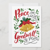 Ik hoorde de kerstklokken op de kerstkaart (Voorkant)