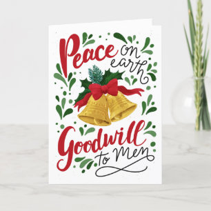 Ik hoorde de klokken gevouwen vakantie Kaart