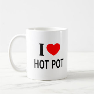 Ik ❤️ HOT POT Ik HOU VAN HOT POT Ik HEART HOT POT Koffiemok