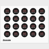 Ik hou absoluut van alles aan jou ronde sticker (Vel)