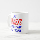 Ik hou beter van Donkeys dan van mensen Mok (Voorkant links)