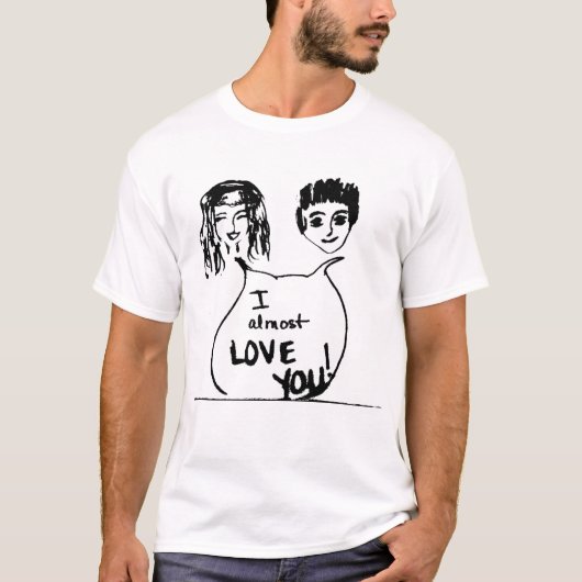 Ik hou bijna van je t-shirt (Voorkant)