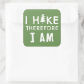 Ik hou dus van me vierkante sticker (Tas)