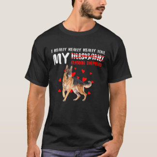 Ik hou echt echt van mijn Duitse herder T-shirt