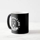 Ik hou echt heel veel van koffie magische mok (Voorkant links)