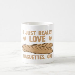 Ik hou echt van Baguettes, oké! Koffiemok