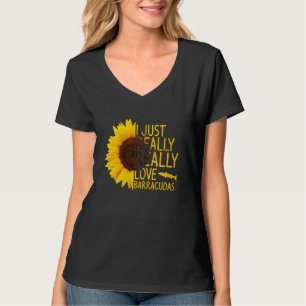 Ik hou echt van Barracudas Women Man Sunfl T-shirt