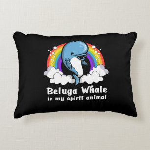 Ik hou echt van Beluga walvissen en zeedieren Accent Kussen